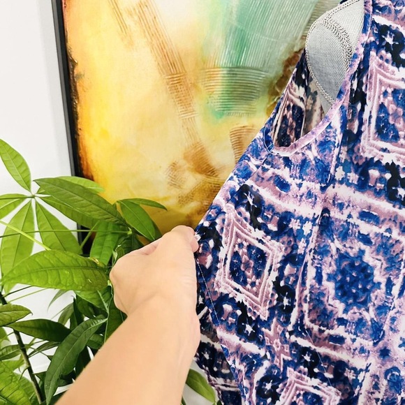 Show Me Your Mumu Sheer Cold Shoulder tunic top in Purple - Picture 4 of 6